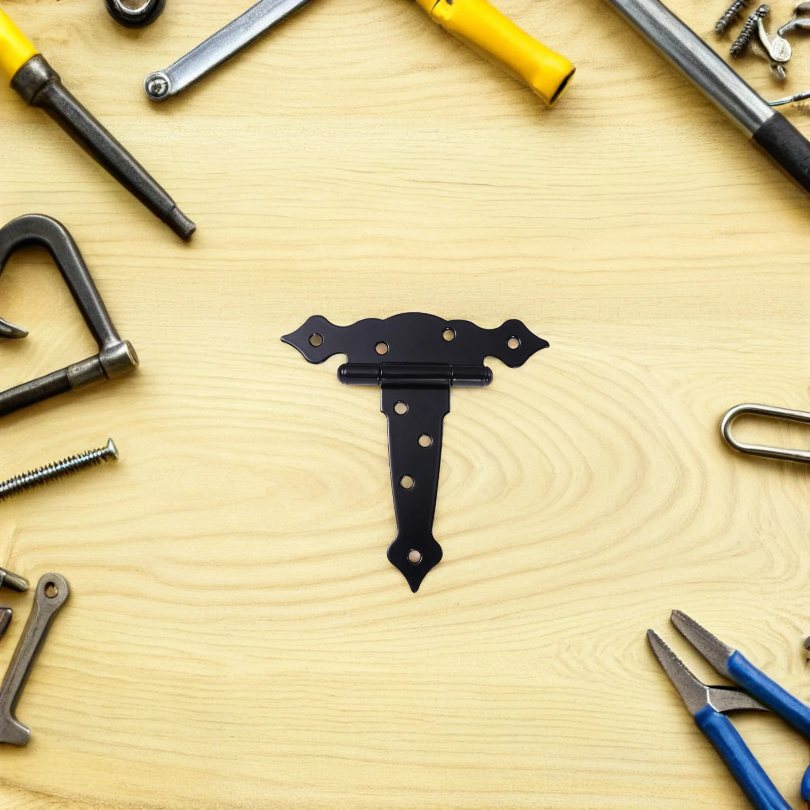 

5 Inch T Strap Hinge Heavy Duty for Shed Door Barn Gate Wood Fence Yard Decorative Tee Hinge Hardware Fix Gate Hinges