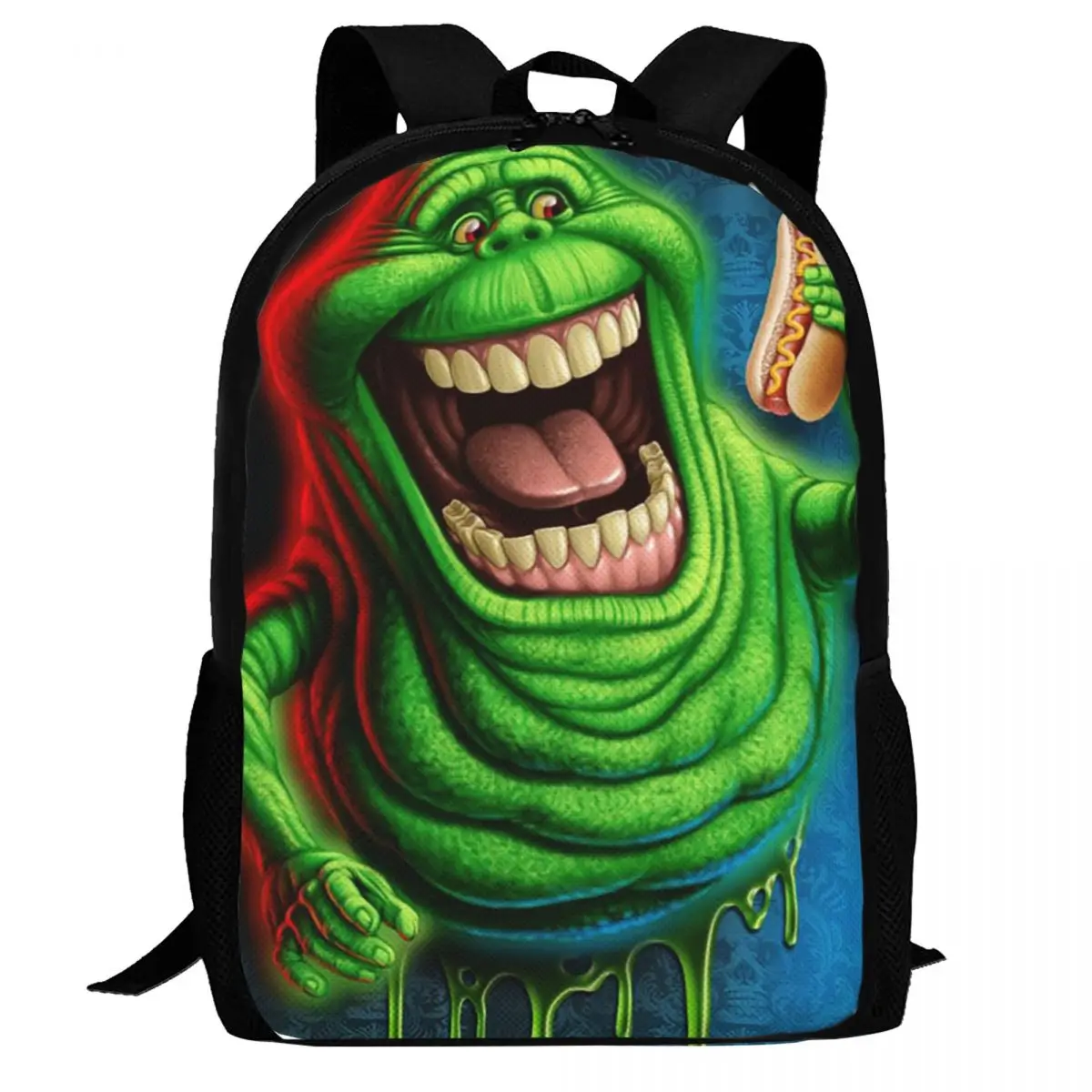 

Рюкзак Ghostbusters Slimer, вместительный рюкзак для мальчиков и девочек, школьная сумка, сумки на плечо для мужчин и женщин