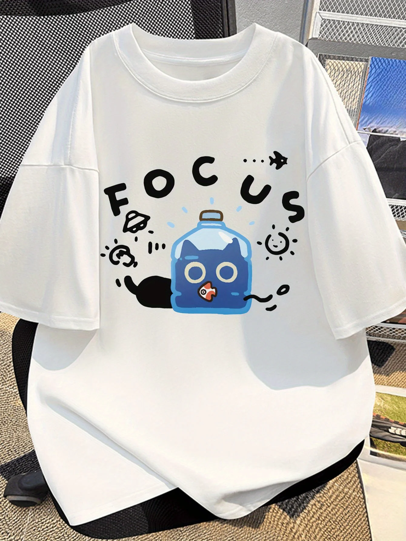 Kawaii Animal Cartoon Graphic Cotton T-shirt