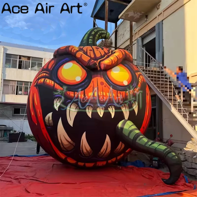 

Huge size Halloween party decorating inflatable pumpkin, inflatable scary pumpkin balloon ornaments