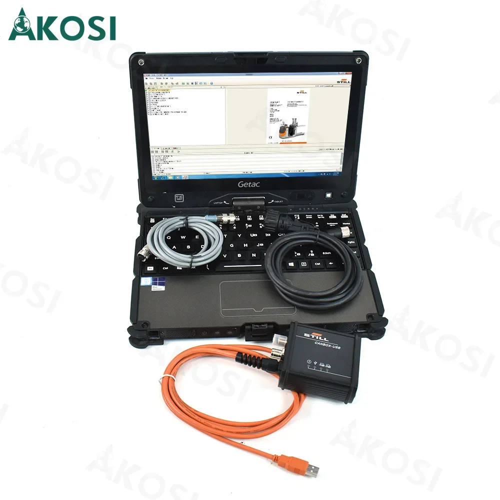 Getac V110+For Still STEDS CANBOX2 50983605400 Incado Can Bus Forklift Scanner Tool with 8.21 Software for Still Diagnostic Tool