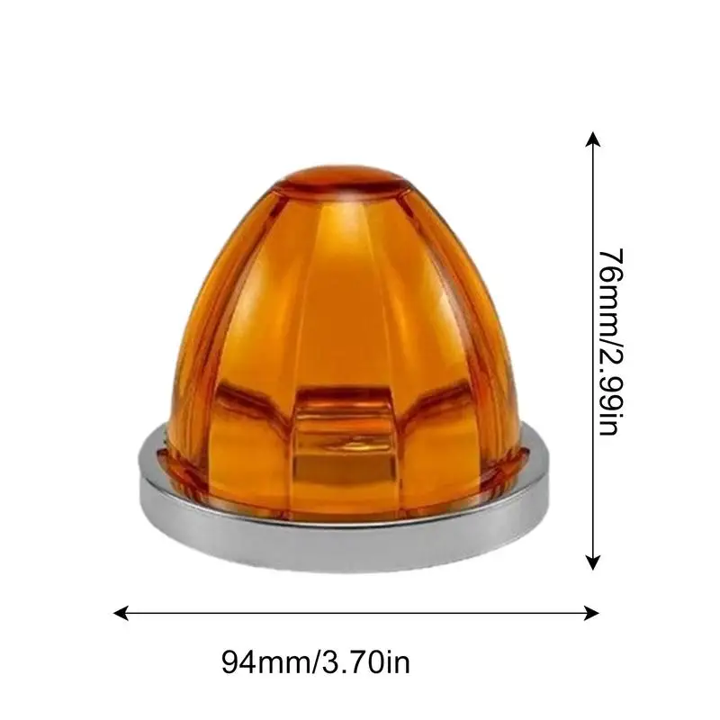 Luces marcadoras laterales de sandía para vehículos de 12-24V, reemplazo de iluminación auxiliar con rendimiento estable para