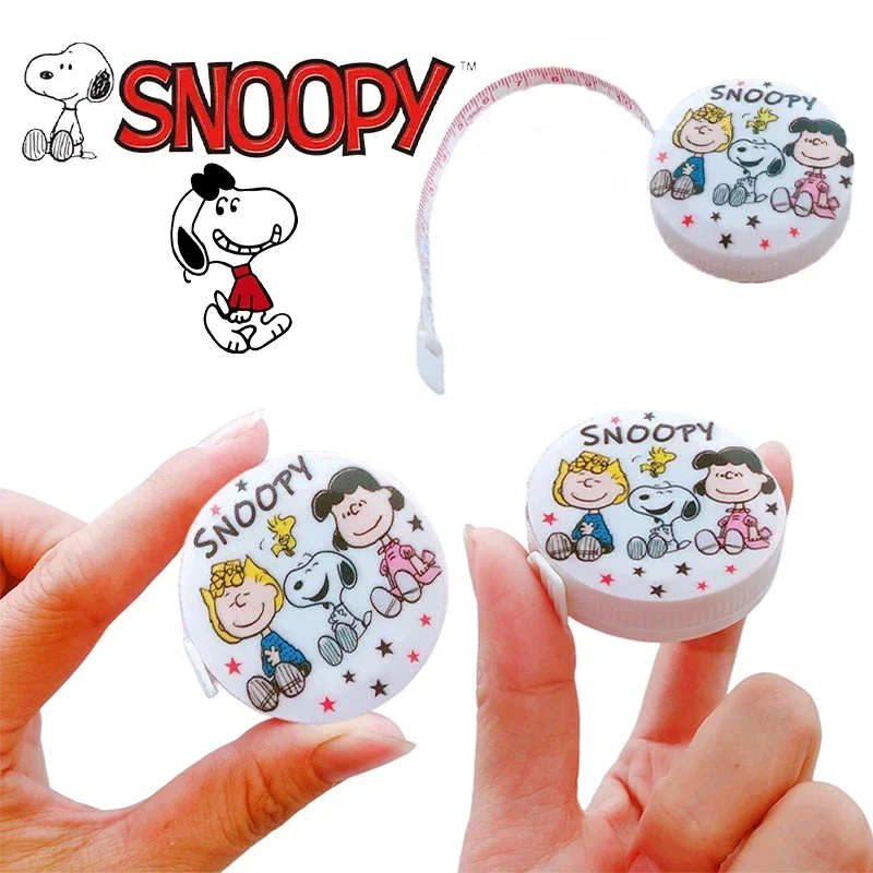 

Snoopy Mini Tape Measure 1.5m Measuring Legs Waist Chest Measurement Clothing Ruler Auto Retractable Tools Mini Measuring Tape