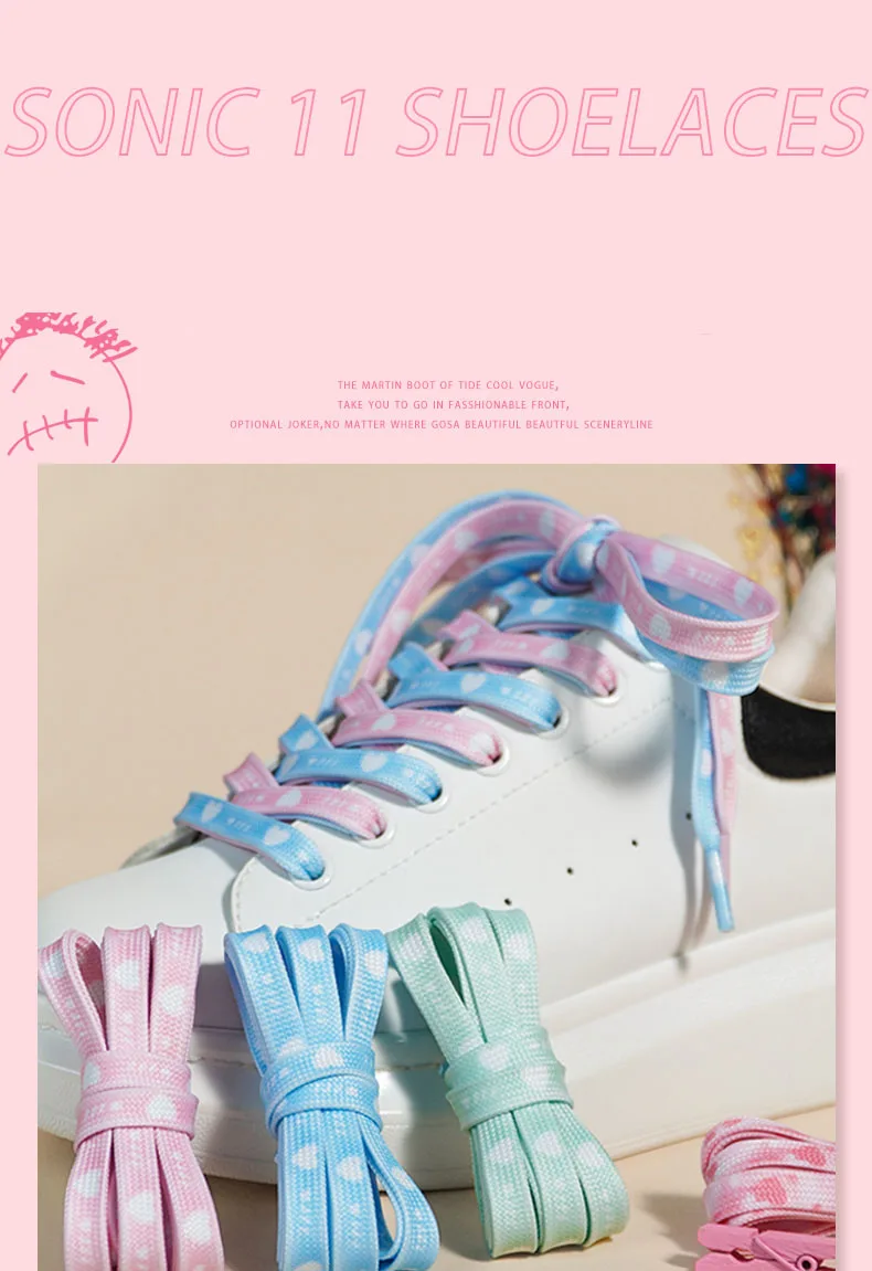 Flache Herz-Schnürsenkel, personalisierte Valentinstags-Rosa-Liebes-Schnürsenkel, Paar-Schnürsenkel für Sportschuhe aus Canvas, 1 Paar – Detail 2