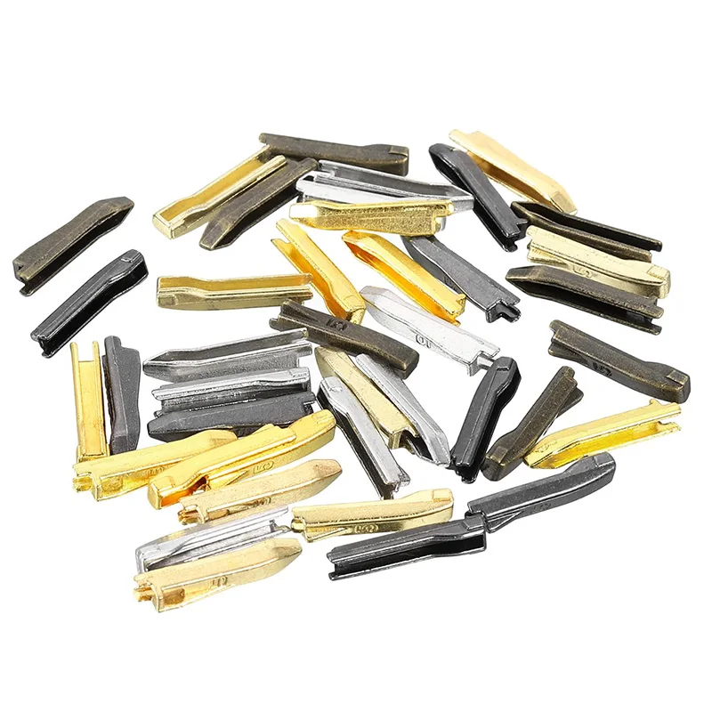 

50/100Sets 3# 5# 8# 10# Zipper Repair Kit Two-way Zippers Plug End Stopper Double Slider Zip Insert Pin DIY Sewing Accessories