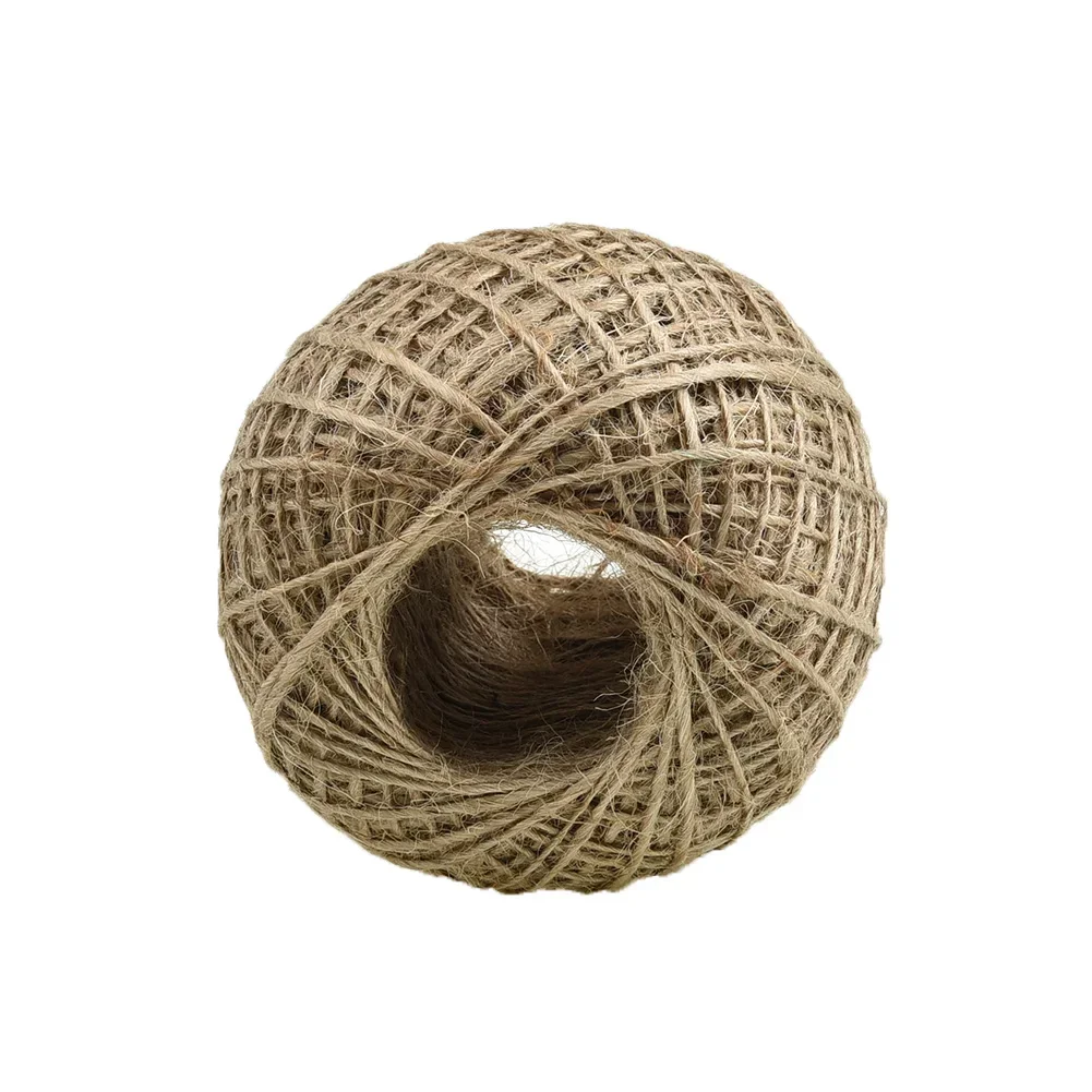 100m Long Jute Rope Natural Linen Twine Rustic String Cord Rope DIY String For Gardening Crafts Bundling Packaging Linen Rope