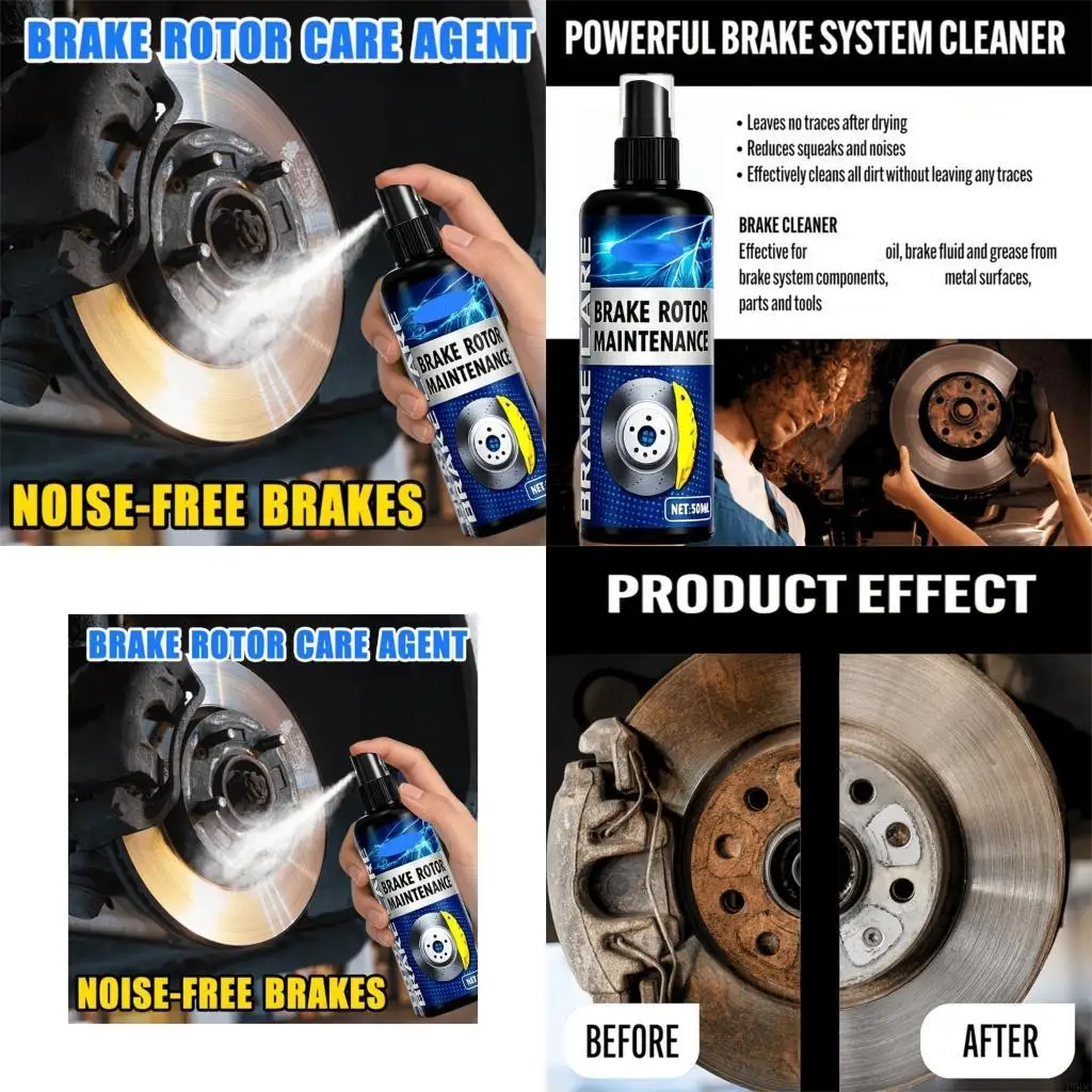 Brake Cleaner Eliminates Squeaking On All Vehicle Types For Smoother Stopping New