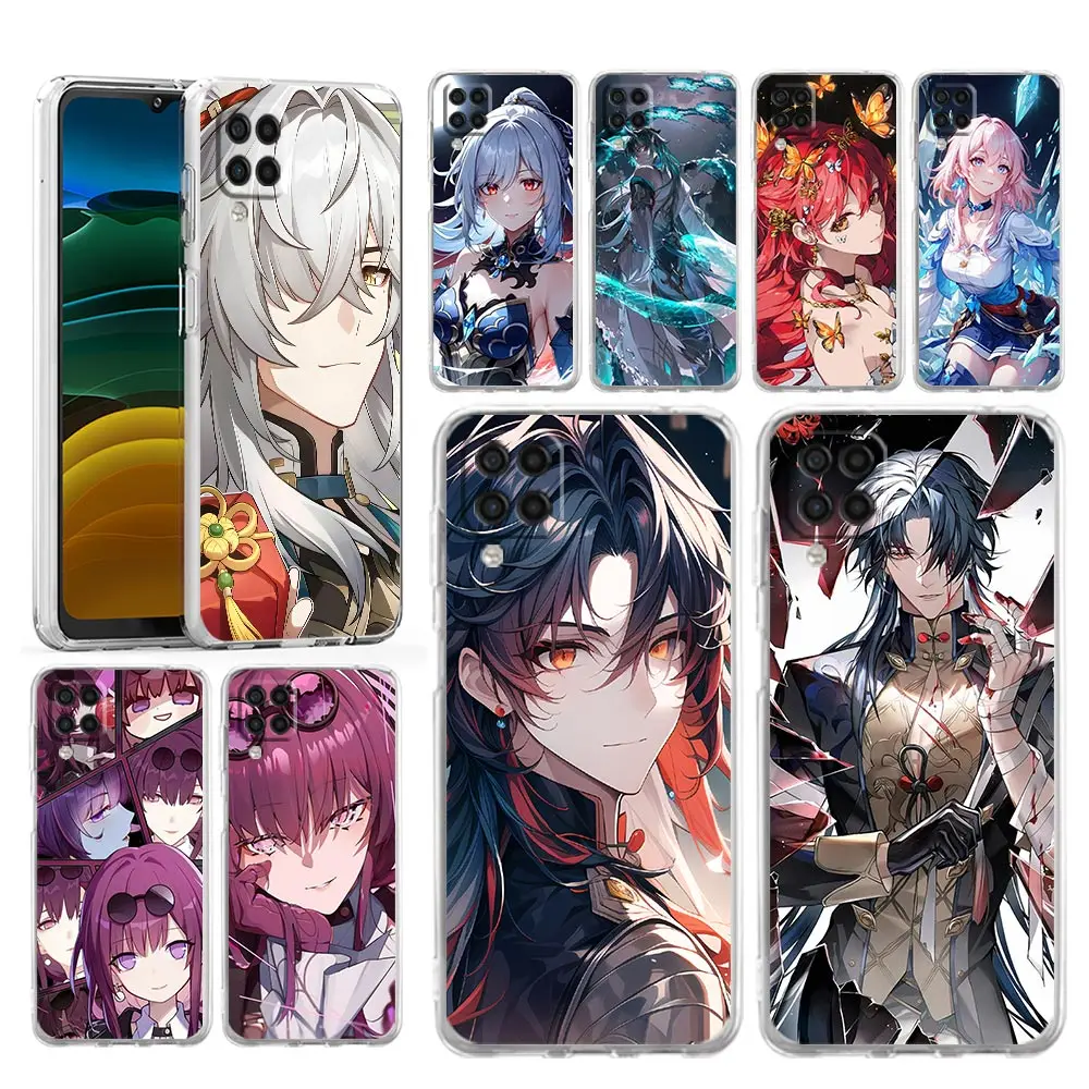 Case For Samsung A54 A52 A50 A70 A30 A40 A20S A20E A02S A12 A14 A22 A24 A42 A34 A32 5G A04s Cover Honkai Star Rail Gepard Bronya