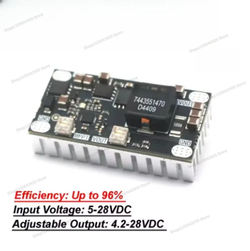 For 8A BQ24650 Charger MPPT Solar Controller 2S 3S 4S Lithium Lead-Acid LiFePo4