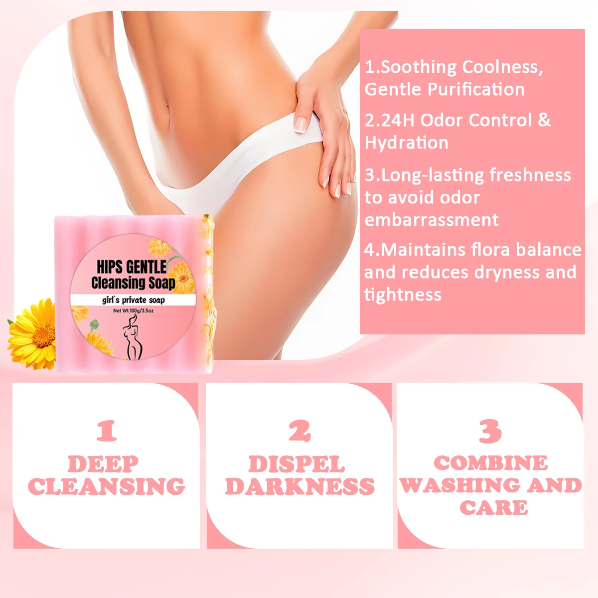 

Natural Botanical Freshness Soap - Gentle Daily Care, Maintains Comfort, Refreshing Feeling, For Women