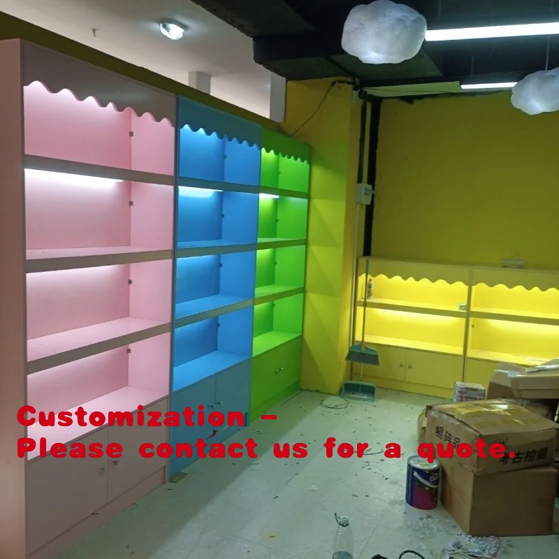 

Customize.Island Cabinet Toy Store Shelves Mall Children's Area Handicraft Display Cabinet Container Display Rack Book Disp