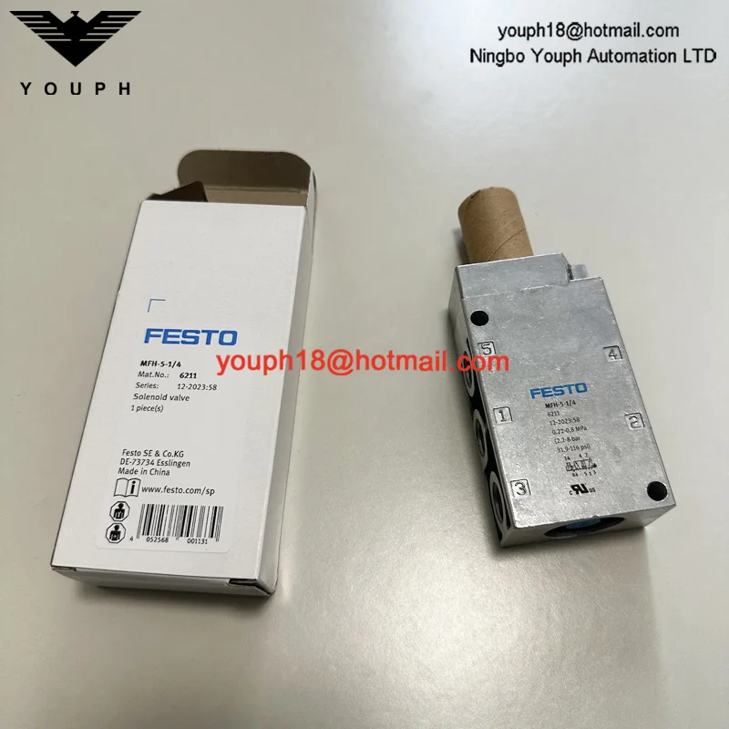 FESTO MFH-5-1/4 6211 G1/4 5/2-way Monostable Without Coil Tiger Solenoid Valve