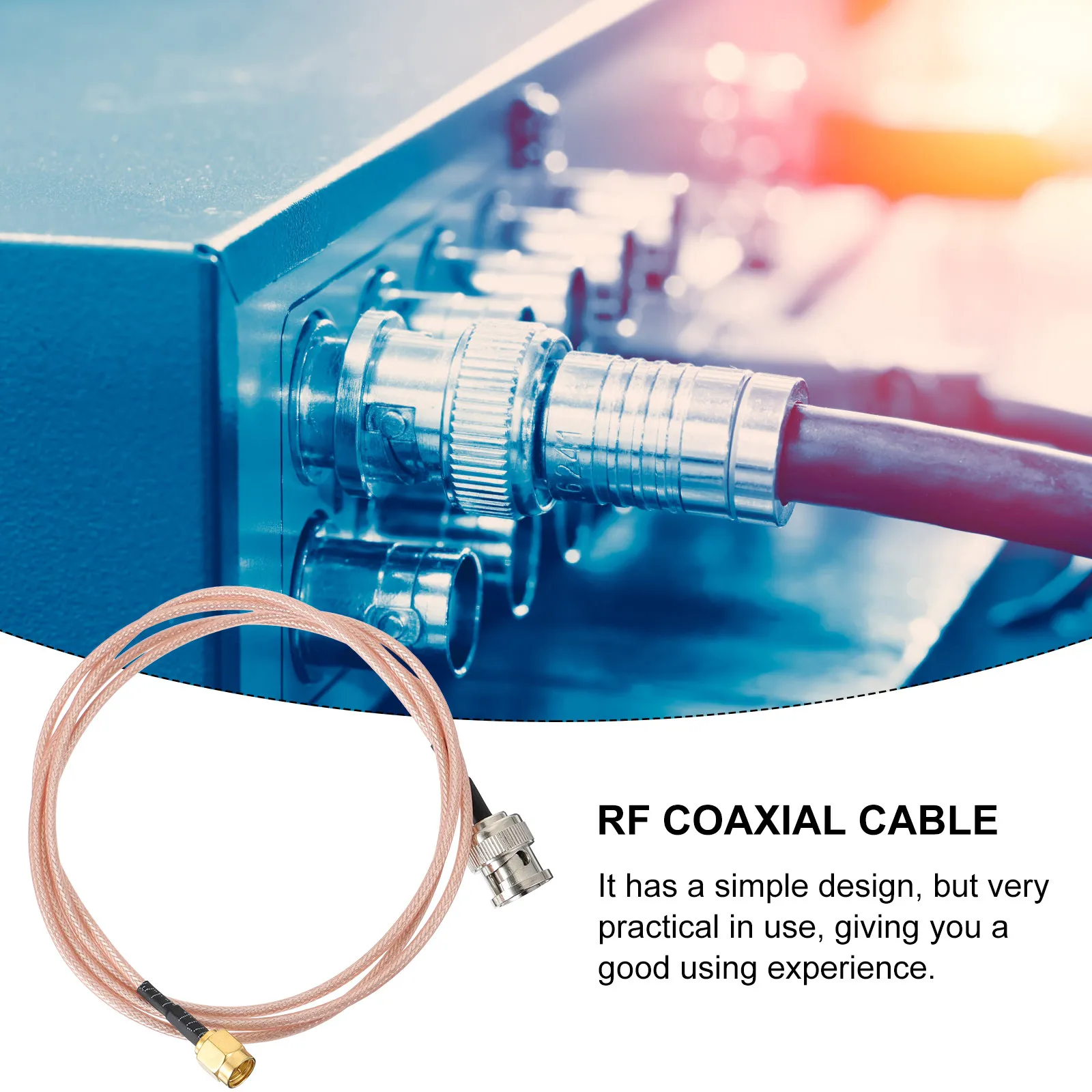 BNC Male to SMA Male RF Coaxial Cable RG316 for Antenna Analyzer, High-Durability & Corrosion-Resistant
