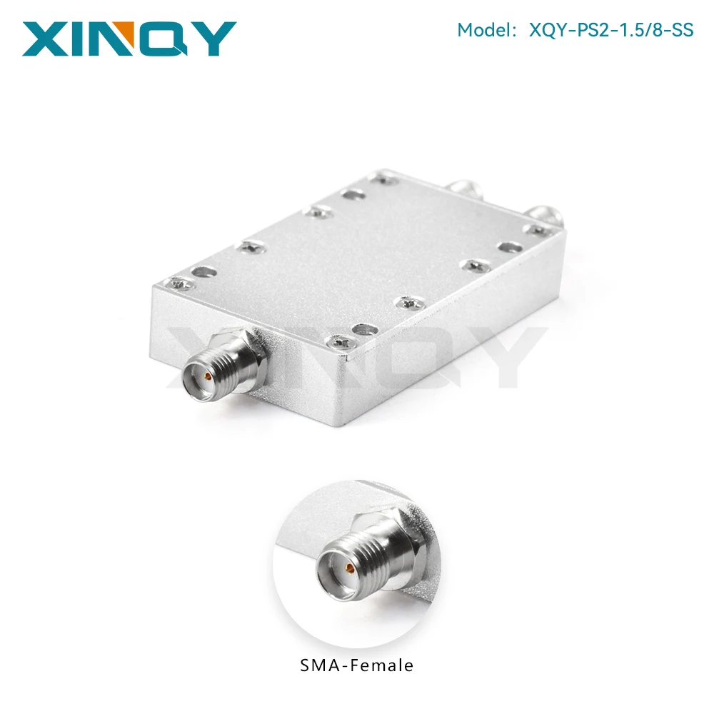 XIQNY 1.5-8G 2-way Power Divider, 1500-8000MHz WIFI UAV Signal Splitter, RF Combiner