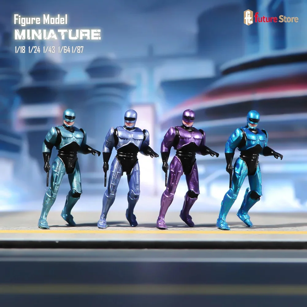

Miniature 1/87 1/64 1/43 1/24 1/18 Robot Male Role Figure Dolls Creative Sand Table Scene Prop For Cars Display Decoration Craft