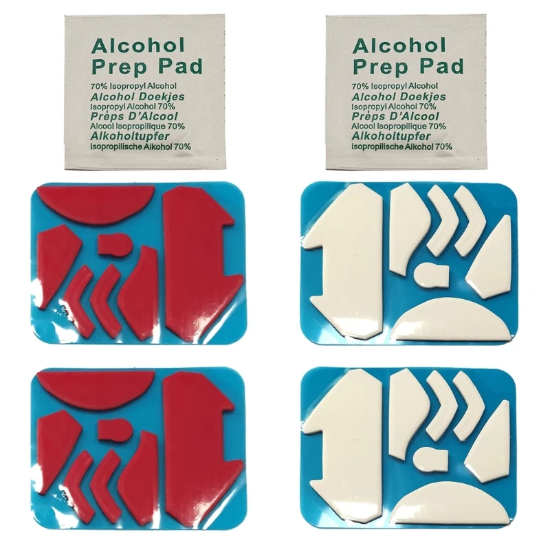 2 Gói Chuột Bánh Lướt Nhẹ Dán Chuột Chân Miếng Lót Cho G402 Miếng Lót Chuột Không Dây Tròn Các Cạnh Cong