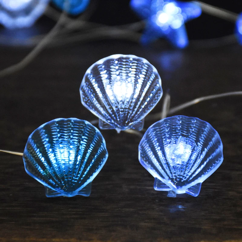 2M Sea Animals Turtle String Light Mermaid Party Under The Sea Birthday Party Decoration Beach Theme Fairy Light For Home Indoor