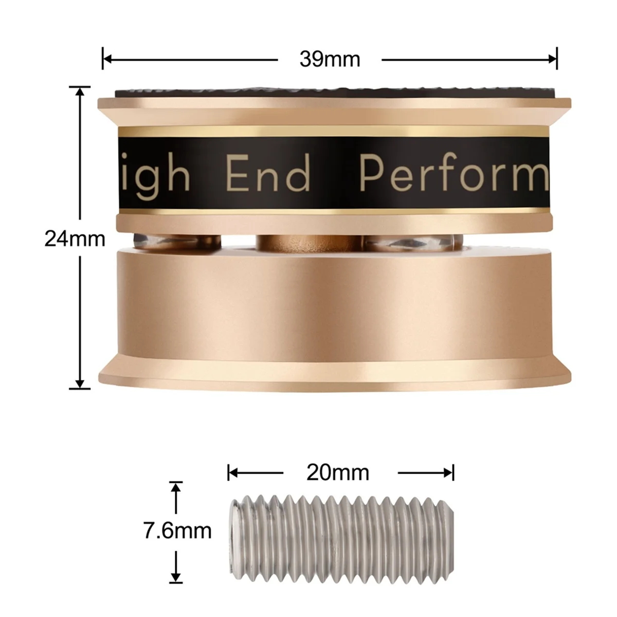 HiFi مكبر صوت حامل وسادة للقدم مضادة للصدمات سبايك عزل قدم لمكبر الصوت Preamp مشغل تسجيلات الفينيل أسود