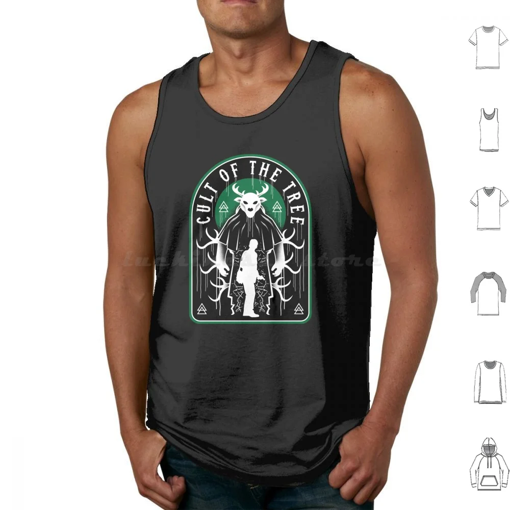 Cult Of The Tree Tank Tops Print Cotton Alan Wake Cauldron Lake Bright Falls Video Game Video Games Gaming Gamer Control