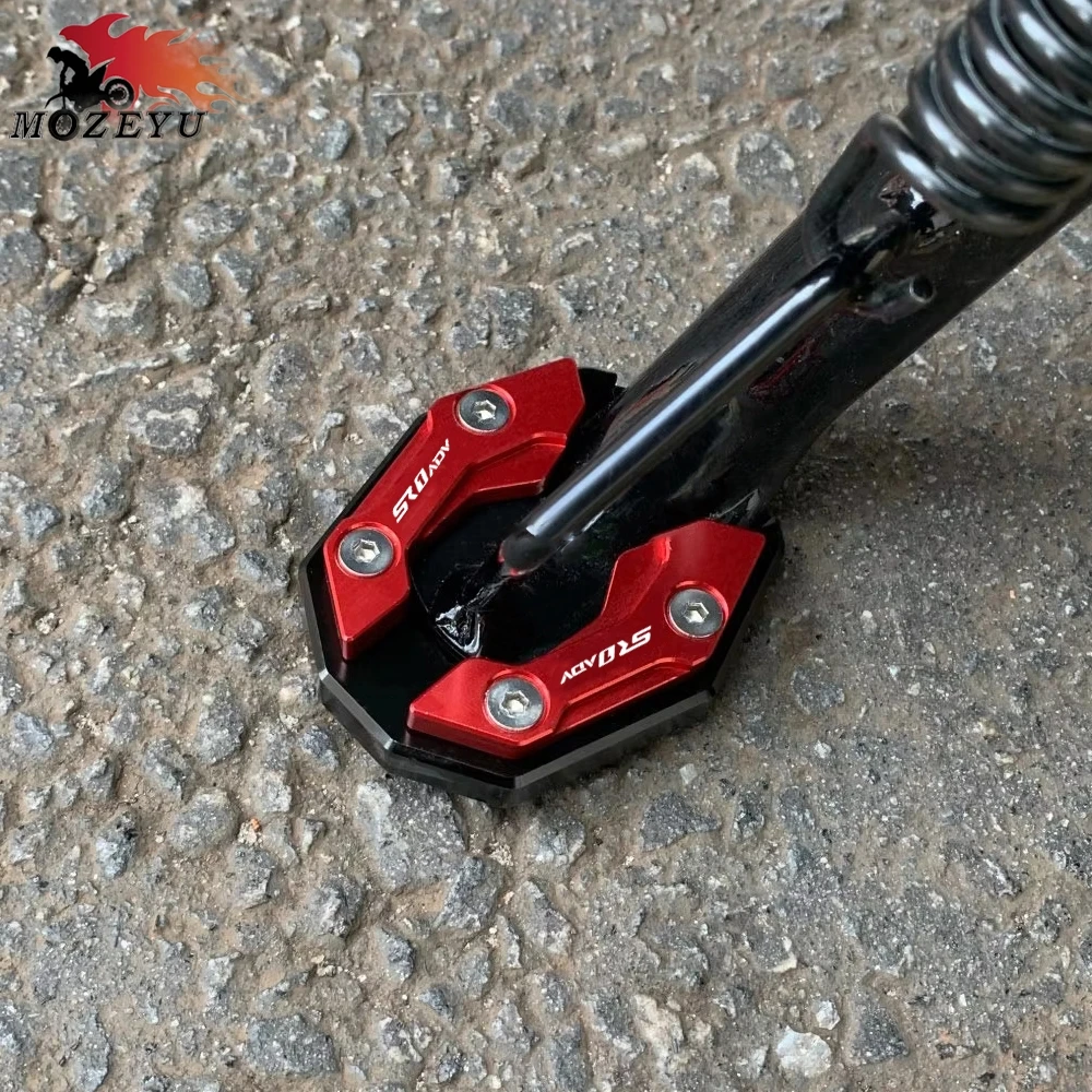 

Motorcycle SR1 ADV 125 Accessories Side Stand Extension Plate Kickstand Enlarger Pad For Voge SR1ADV 125 2023 2024 2025 2026