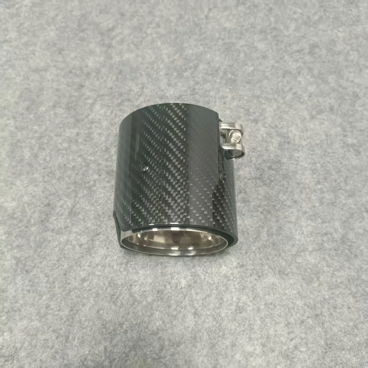 

90mm Long Silver Carbon Fiber Exhaust Tip for BMW M2 M3 M4 M5 M6, F87 F80 F82 F83 F90, G80 G82 G83