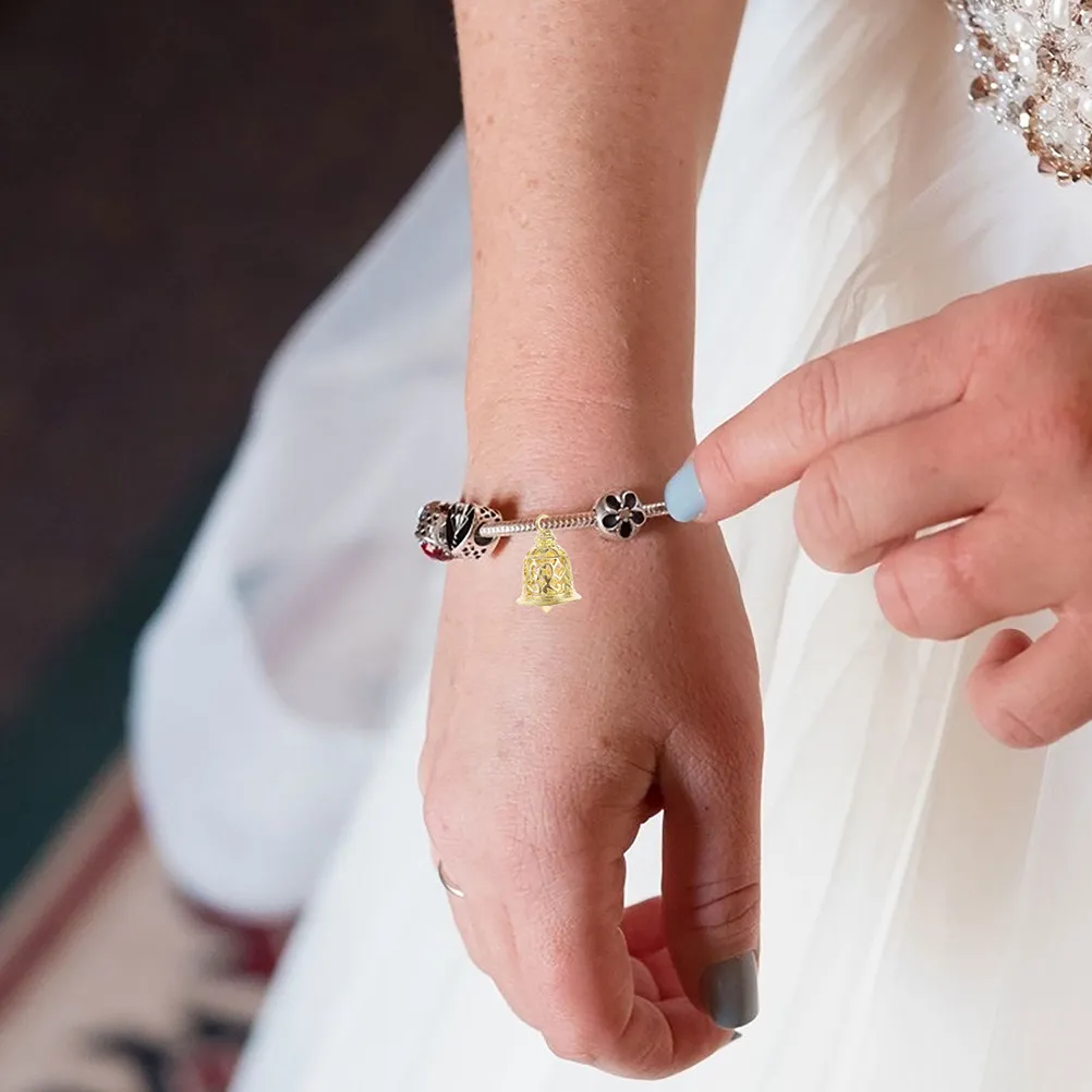 

12 шт. медных колокольчиков-подвесок для изготовления украшений своими руками: браслетов, ожерелий, брелоков, а также для декора и рукоделия