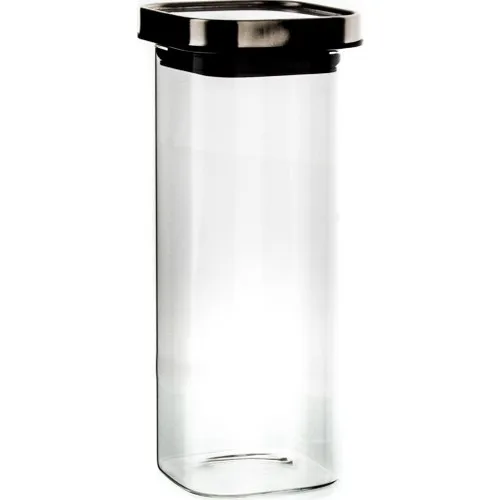 Klt Carre Glass Storage Canister Square 1000 ml