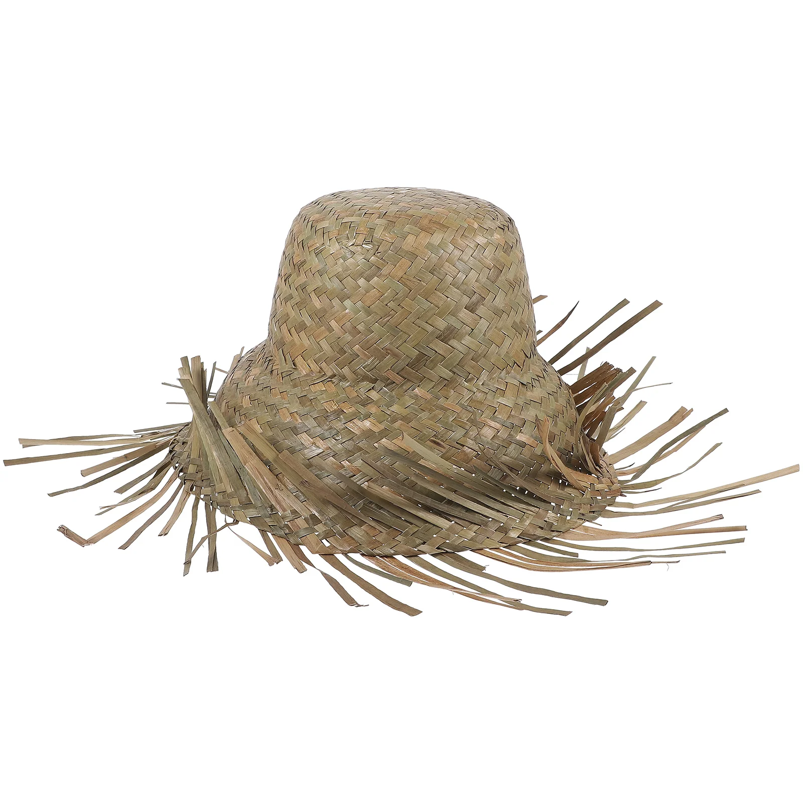 Straw Tumbler Hat for Sun Protection Woman Beach Woven Cuff Mens Caps Mexican Themed Party Summer Banquet Seaside