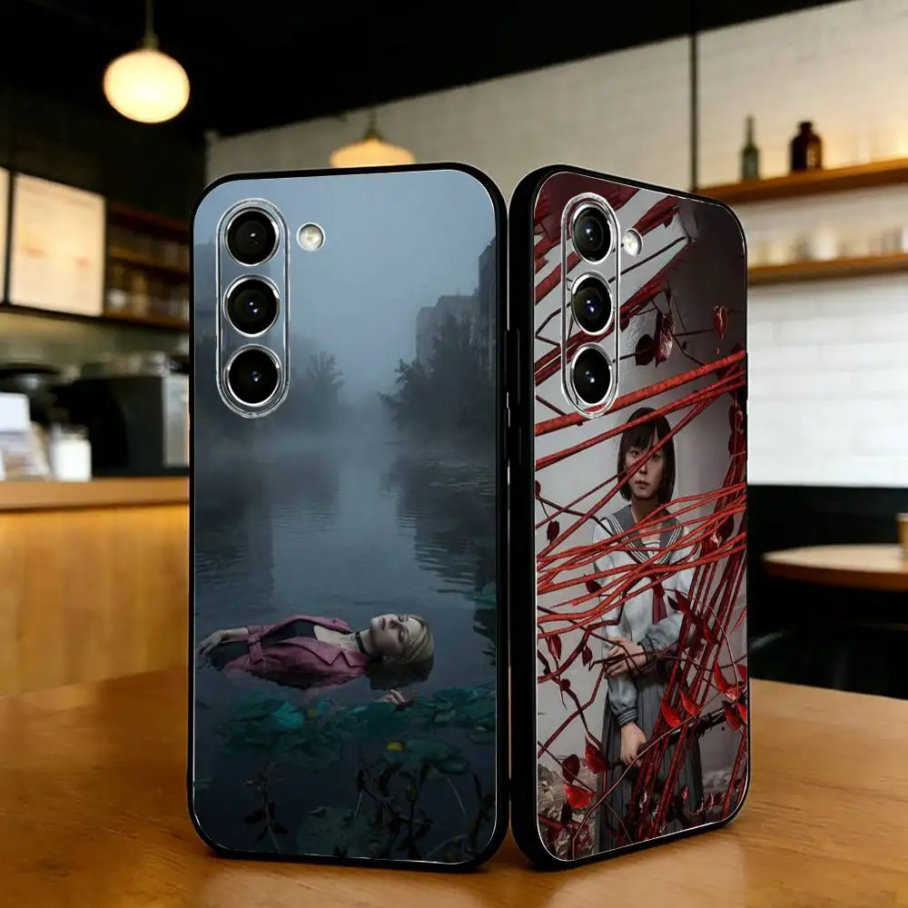 

S-Silent Hill Horror Phone Case For Samsung S21,22,20,30,22 plus,23,30 ultra Silicone Cover