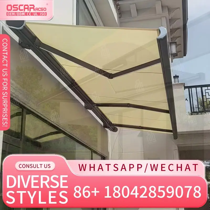 

Высокопроизводительная моторизованная выдвижная алюминиевая тент для садового офиса, выдвижной тент для наружного использования