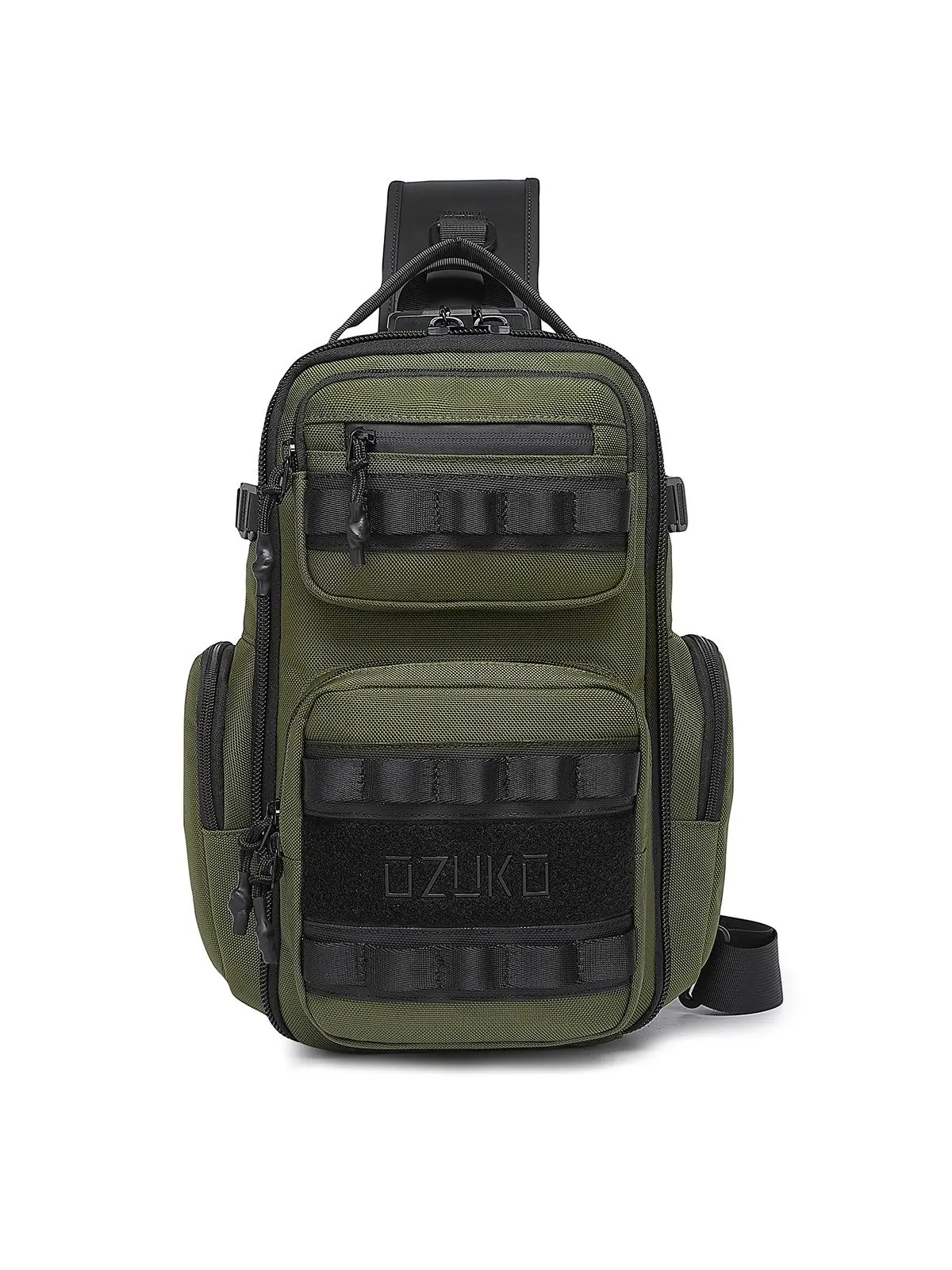 OZUKO  Men Chest Bag Waterproof Outdoor Sports Tactical Male Shoulder Bag High Quality Crossbody Sling Bags