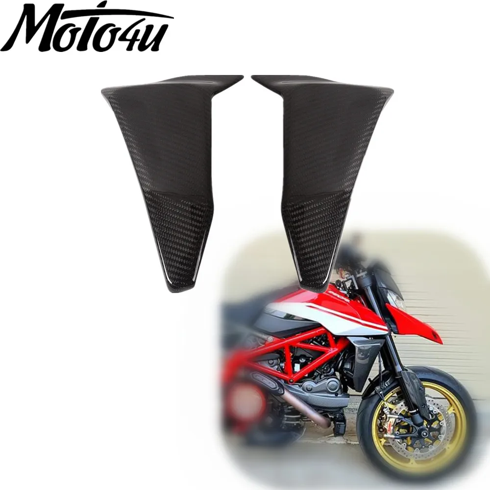 

For Ducati Hypermotard 950 2019 2020 2021 Carbon Fiber Water Radiator Knee Fairing Side Panels