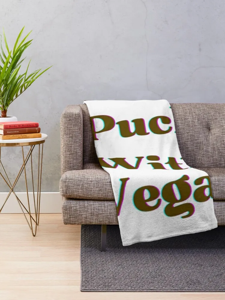 Fun phrase for hockey fans Throw Blanket Bed linens Hair Blankets