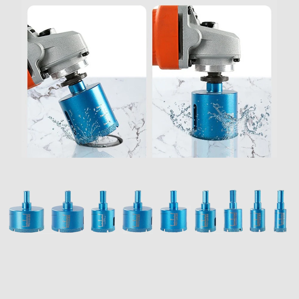 1 szt. Wiertło koronowe szlifierskie 20–60 mm do kamienia, granitu, szkła, marmuru, otwornica, frez do szlifierki kątowej, wiertło do kamienia, dziurkacz do płyt kamiennej