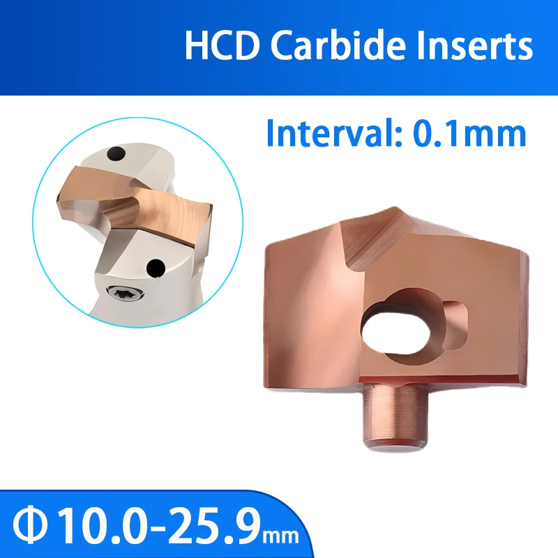 

HCD carbide tungsten steel inserts are suitable for JCD crown drilling deep hole high precision and high efficiency drill bits