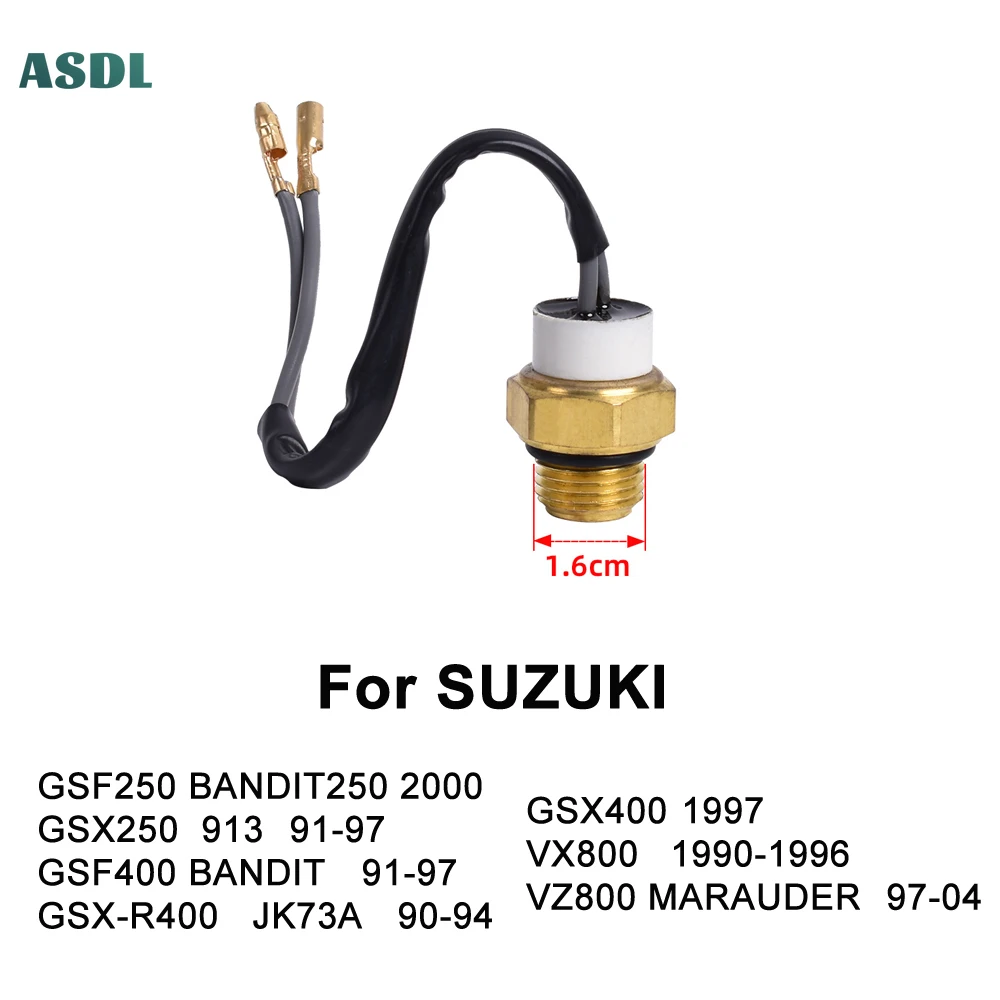 

Motorcycle Water Temperature Thermostat Switch Sensor for SUZUKI GSF250 BANDIT250 2000 GSX250 913 GSF400 BANDIT 1991-1997 GSX400