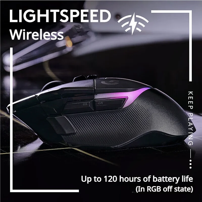 Logitech G502 X PLUS LIGHTSPEED Wireless RGB Gaming Mouse, brand-new optical-mechanical hybrid microswitch, lightweight design