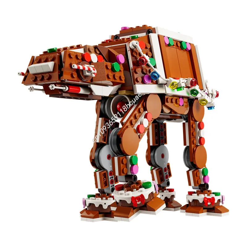 nouveau-697-pieces-pain-d'epices-at-at-walker-star-battle-40806-modele-blocs-de-construction-bricolage-education-assemblage-jouets-pour-enfants-cadeaux-de-noel
