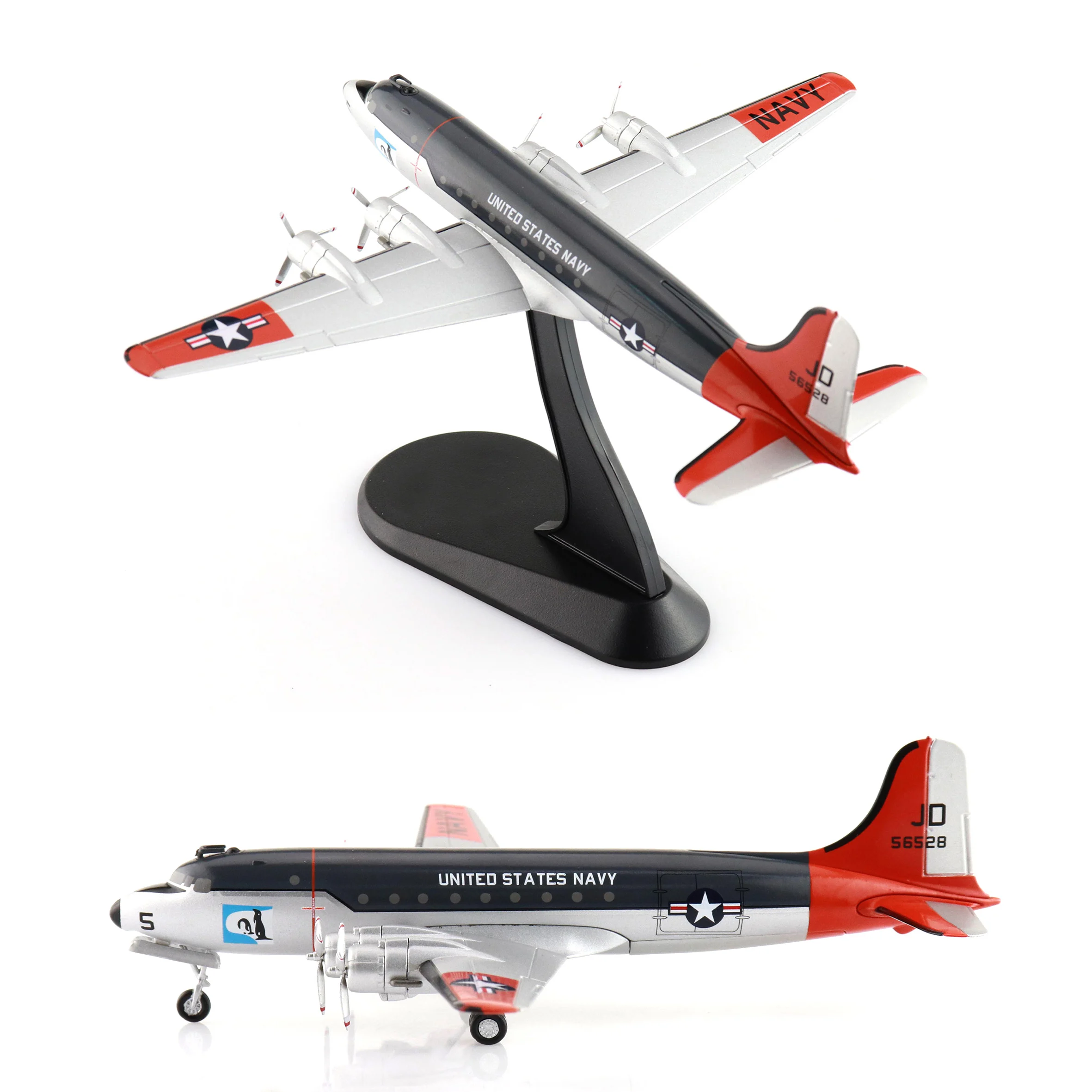 

HL2026 1/200 US C-54 transport aircraft model R5D-3 "Operation Deep Freeze" 56528 US Navy 1950s Alloy finished product model