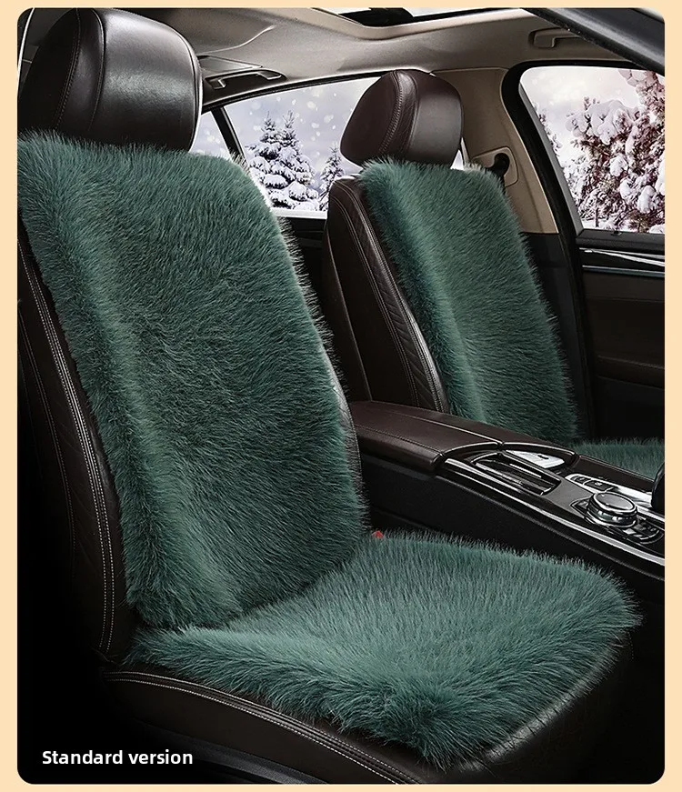 

Зимний теплый роскошный искусственный утолщенный чехол на сиденье, универсальный плюшевый чехол на автомобильное сиденье, меховые чехлы на сиденья, искусственная автомобильная подушка