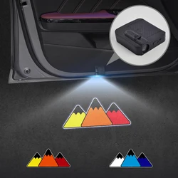 For Snow Mountain Emblem Toyota Prado Hilux Tacoma Tundra Car Door Light Welcome Lamp Wireless Projector Auto Decoration