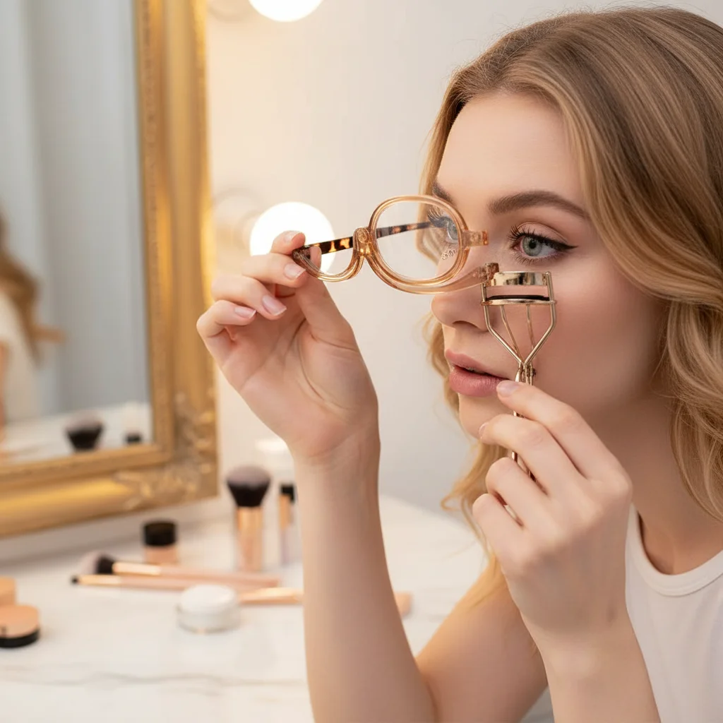 Lunettes de lecture rotatives pour maquillage, +1.0~+4.0 dioptries, soin de la vue, monture colorée, pliables, loupe