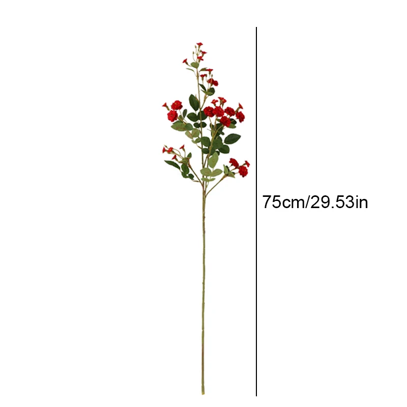 1PC, Rose Simulation Flower, Rose Season, Wedding Decoration, Photography Props, Single Branch Small Rose