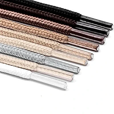 2 Pairs Solid Round Pure Round Shoelaces Beige Laces Durable Polyester Lace Boots Martin Boots Hiking Snow Lace Shoes