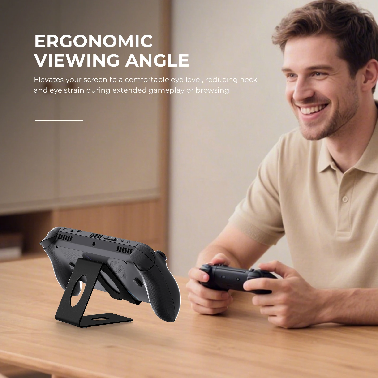 Metal Desktop Stand for ROG Ally/ROG Ally X/Switch/ Switch 2/Steam Deck/Legion Go Handheld Consoles Game Console Accessories