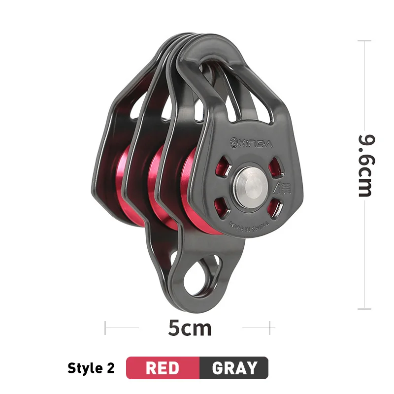 

Канатная лебедка Xinda Outdoor с тремя шкивами для спасательных работ и альпинизма, усиленная подшипниковая блок-шківная система для подъема грузов