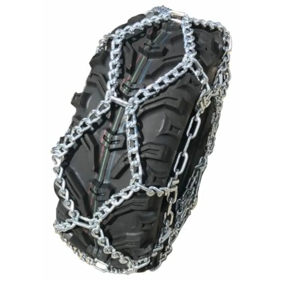 

26x11-12 ATV UTV Net Tire Chains for Snow Mud Black Durable Rubber with Steel Reinforcement Sold per Pair