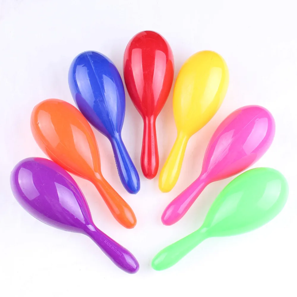 

100pcs Plastic Spanish Maracas Mexican Costume Hawaii Hula Dance Accessory Noise Makers Party Christmas New Year