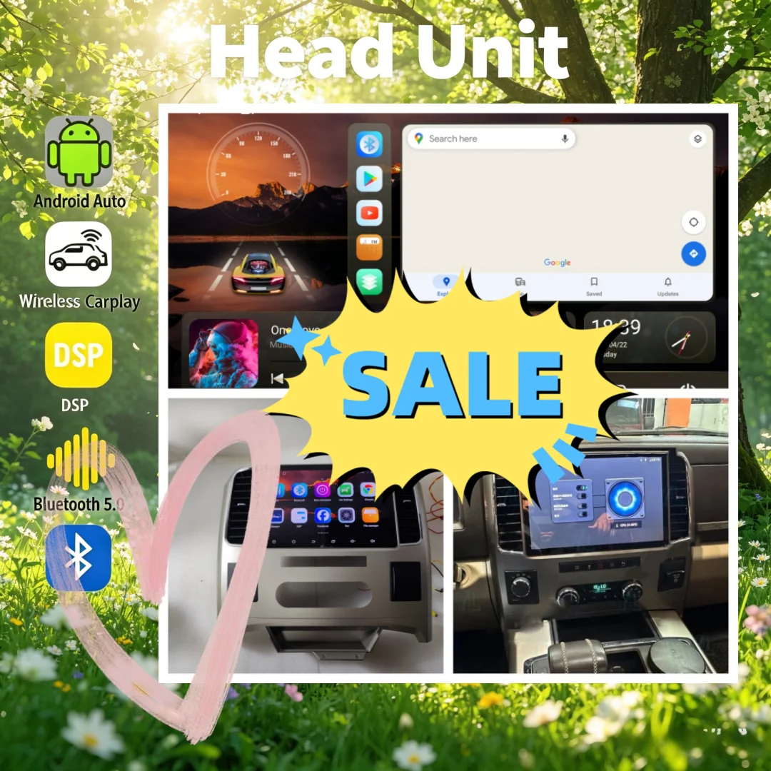 

Автомагнитола YM 13.1 дюйма с Android 14 и CarPlay для Dodge Ram 1500 2008-2018, сенсорный экран, мультимедиа, GPS-навигация, Bluetooth 5.0, обновленная версия