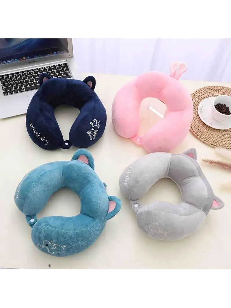 オフィス睡眠用ネックピロー-u字型サポートトラベルクッション-飛行機用クッション-首を保護する快適な素材-ヨーロッパスタイルデザイン